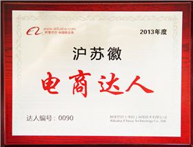 森垚被評(píng)為2013年度滬蘇徽電商達(dá)人