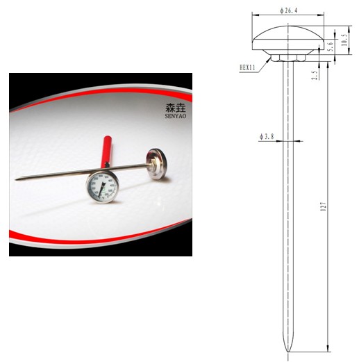 筆形溫度計(jì)結(jié)構(gòu)圖