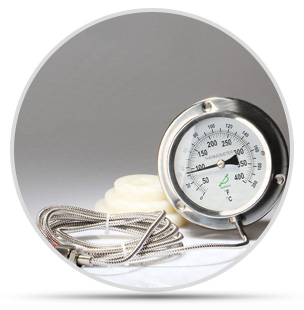 壓力式溫度計有哪些小零件組成？