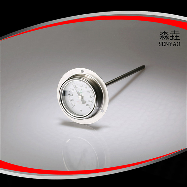 帶法蘭雙金屬溫度計(jì)安裝方法