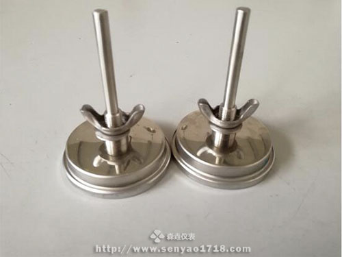 如何安裝帶蝶形螺母雙金屬溫度計？