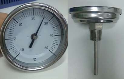 60mm感溫管T300C雙金屬溫度計(jì)成功案例