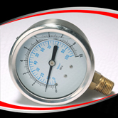 徑向半鋼充油壓力表  型號(hào)：PG221AVNCPG